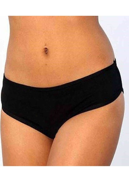 El Baskılı Bikini Alt Siyah