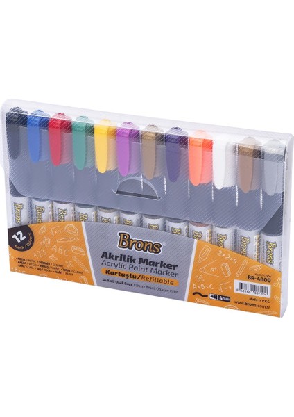 Akrilik Marker Kalem 12'li