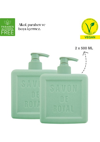 Savon De Royal Provence Nemlendirici Luxury Vegan Sıvı Sabun Yeşil 2 x 500 ml