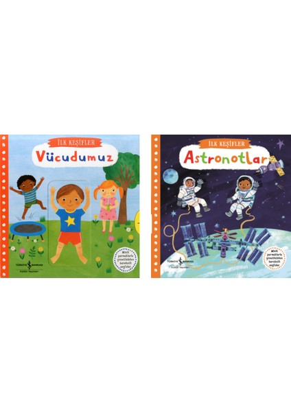 Hareketli Kitaplar 2'li Set - Ilk Keşifler Vücudumuz - Astronotlar