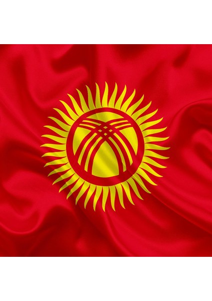 Kırgizistan Gönder Bayrağı Raşel Kumaş 70 x 105 cm fiyatları