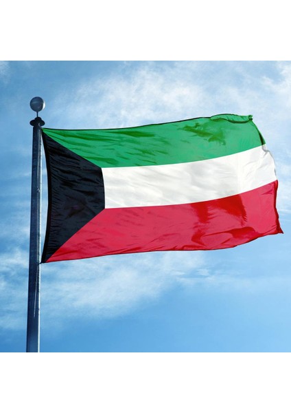 Kuveyt Gönder Bayrağı Raşel Kumaş 70 x 105 cm