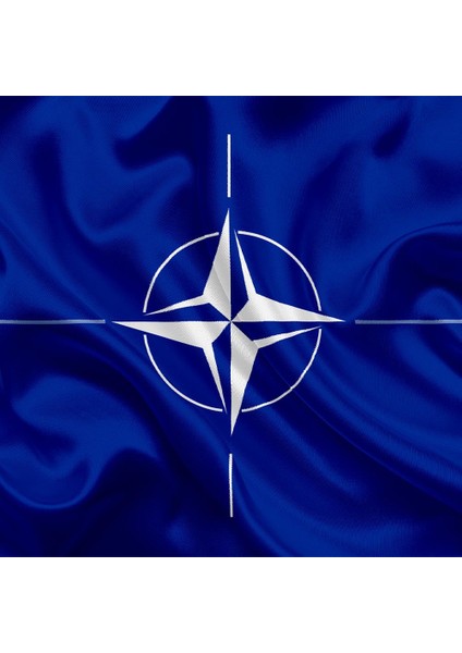 Nato Gönder Bayrağı Raşel Kumaş 50 x 75 cm
