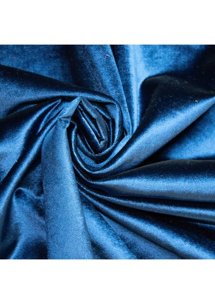 Royal Mavi Perdelik Kadife Kumaş 145 cm Eninde