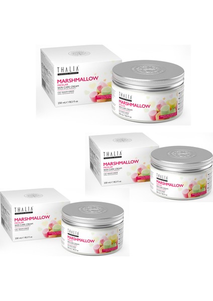 Marshmallow Cilt Bakım Kremi - 250 ml x 3 Adet