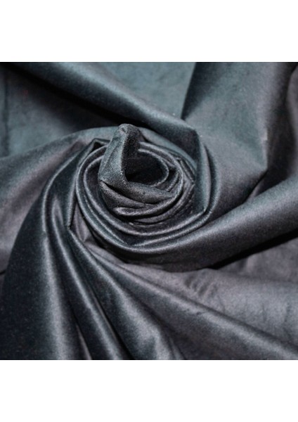 Siyah Döşemelik ve Perdelik Dokuma Kadife Kumaş