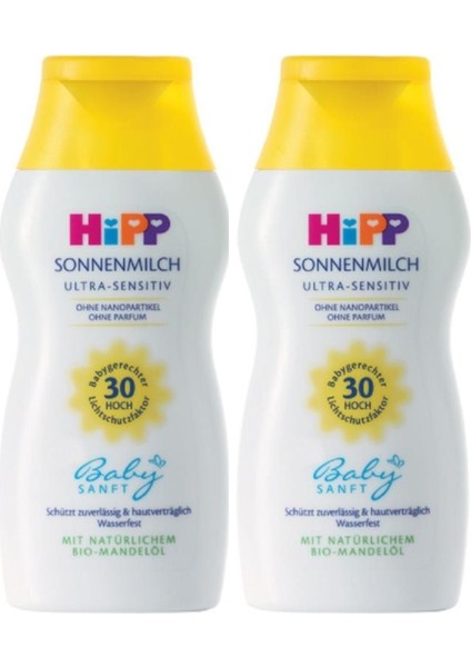 Babysanft Güneş Sütü 30 Faktör Ultra Hassas Ciltler İçin 200 ml x 2 Adet