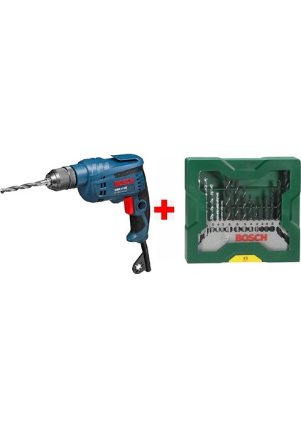 Gbm 10 Re 600 W Darbesiz Matkap + 15 Parça Matkap Ucu Seti