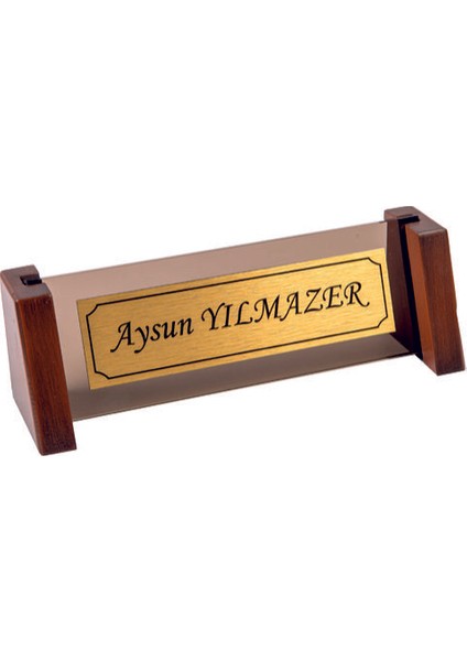 311 İsme Özel Bronz Masaüstü Isimlik