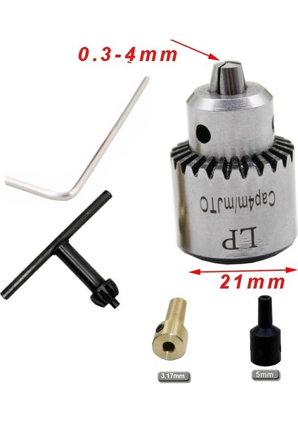 Motor Için Anahtar Sıkmalı Mini Mandrel 4mm Mandren Okul Proje Ödev Hobi 3.2mm 5mm Profesyonel