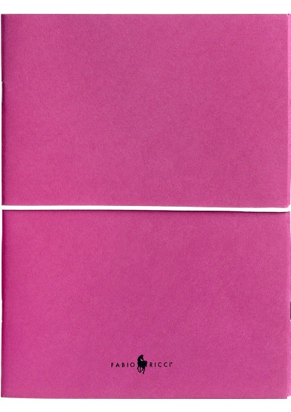 Fabio Ricci Z Notes Çizgili - Kareli Ikili Defter 19 x 24 cm Pembe