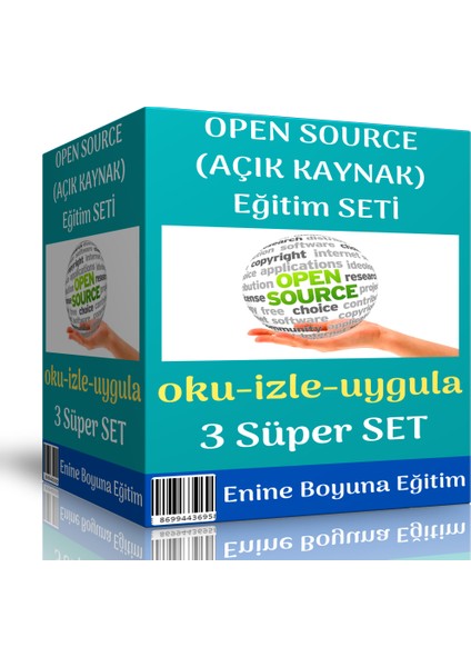 Open Source (Açık Kaynak) Eğitim Seti (3 Süper Kitap)