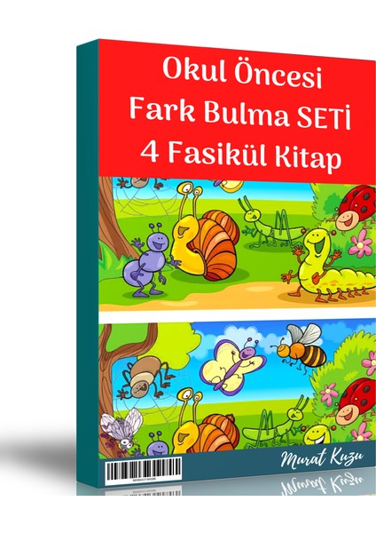 Okul Öncesi Fark Bulma Seti (4 Fasikül Kitap)