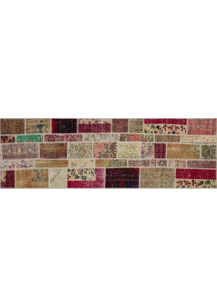 Eşsiz Anadolu Patchwork El Dokuma Halı 80 x 250 cm 5591
