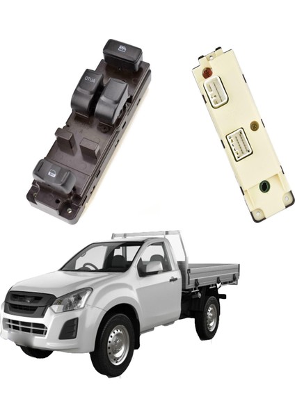 Isuzu D-Max Tek Kabin Sol Ön Çiftli Cam Düğmesi 2003--2007