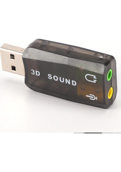 4504 5+1 Harici USB Ses Kartı 3.5mm Kulaklık Mikrofon Çevirici Dönüştürücü