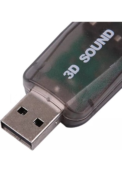 4504 5+1 Harici USB Ses Kartı 3.5mm Kulaklık Mikrofon Çevirici Dönüştürücü