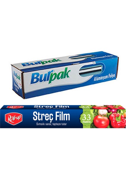 Alüminyum Folyo Ve Streç Film 2 Parça Ekonomik Mutfak Seti 2