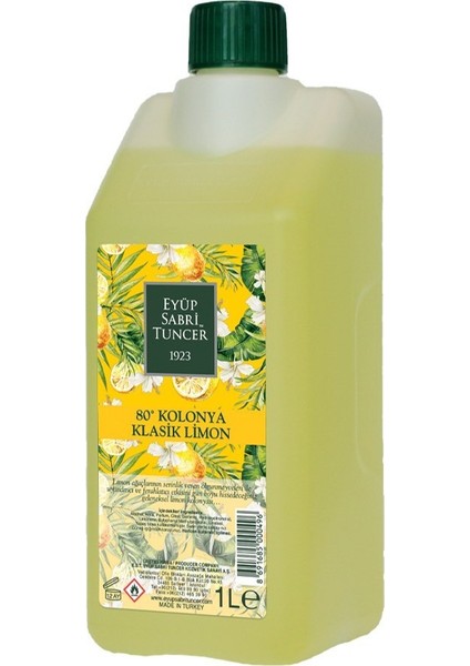 Klasik Limon Kolonyası 1 Litre + 150 ml Sprey modelleri
