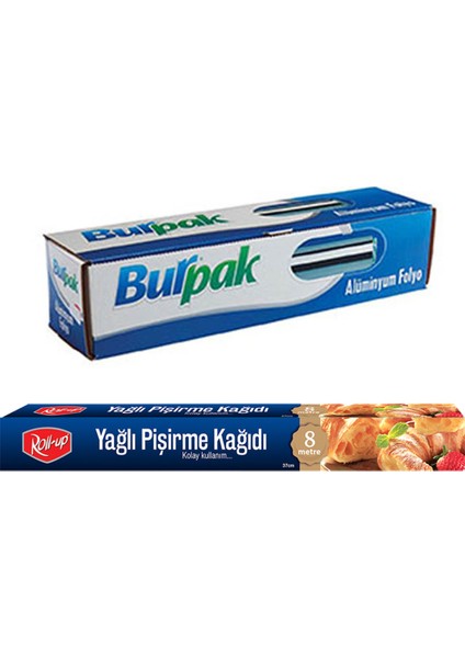 Alüminyum Folyo ve Pişirme Kağıdı 2 Parça Ekonomik Mutfak Seti 1