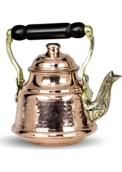 Bakır Ihlamur Demliği Kalın Dövme Küçük 650 ml