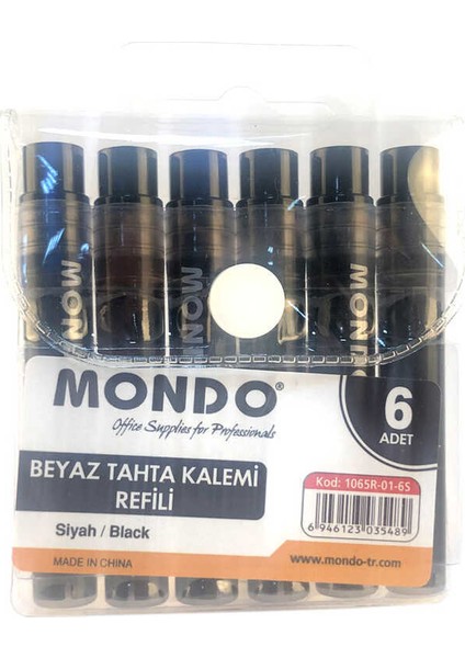 Beyaz Tahta Kalemi Kartuşu Siyah - Mondo