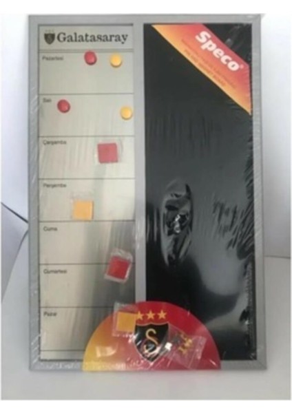Galatasaray Taraftar Mıknatıslı 390 x 590 mm Yazı ve Ilan Panosu