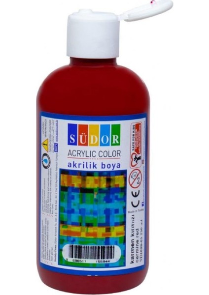 Akrilik Boya 250 ml Karmen Kırmızı fiyatları