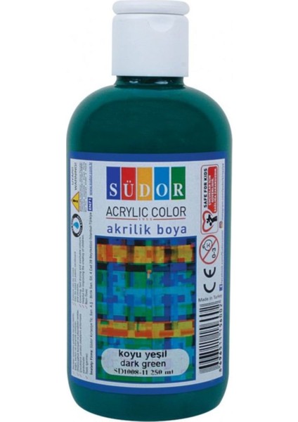 Akrilik Boya 250 ml Koyu Yeşil