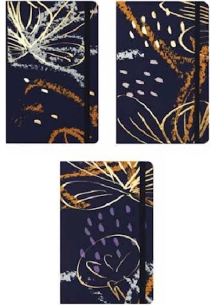 Pronot-Foil Lastikli Defter 80 Yaprak Çizgili 13 x 21 cm