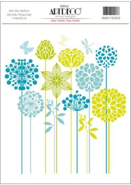 Kolay Transfer 25 x 35 cm Desen No:16