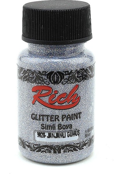 Glitter Paint Si Mli Boya 50 cc 9028 Janjanlı Gümüş