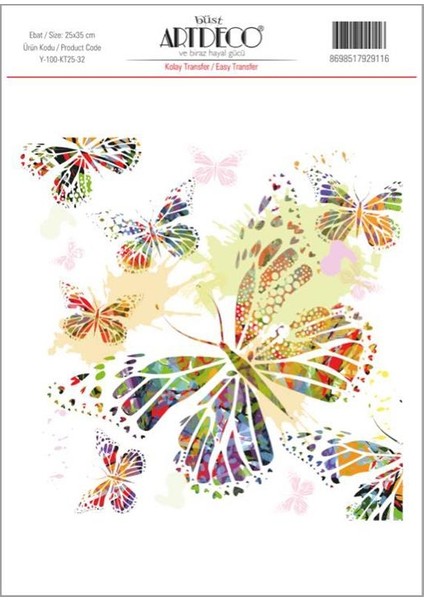 Kolay Transfer Kağıdı M.desen 25 x 35 cm