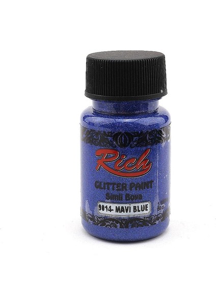 Glitter Paint Si Mli Boya 50 cc 9014 Mavi