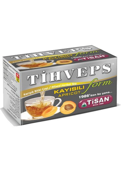 Tihveps Kayısılı Form 20'li Poşet