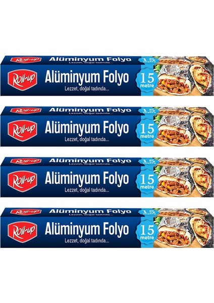 Alüminyum Folyo Seti 30 cm x 15 M 10 Mic 4'lü