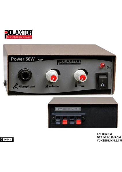 Pazarcı Anfisi 12V 50W Metal Kasa Yerli Polaxtor