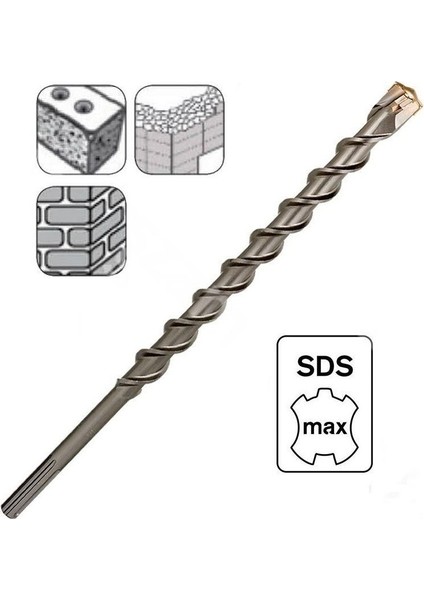40 x 570 mm Sds Max Delici Uç