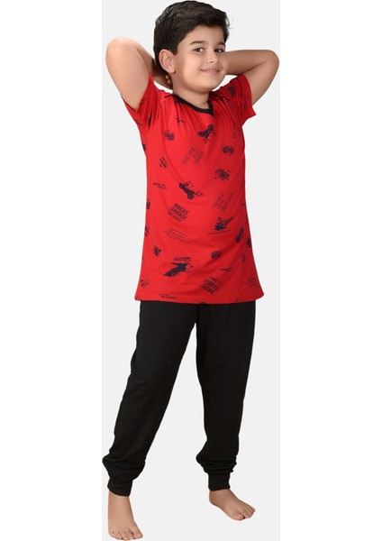 Erkek Çocuk 3 Lü Set Desenli Yazlık Pijama Takımı M3001 fiyatları