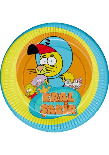 Kral Şakir Karton Tabak 8 Adet