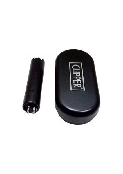 Clipper Kutulu Metal Taşlı Çakmak Mat Siyah