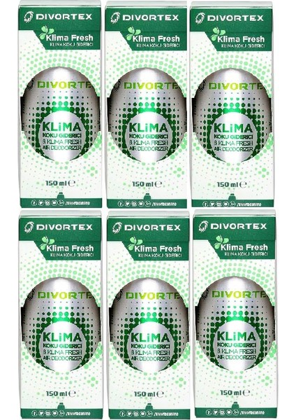 6'lı Klima Fresh Yeşil Elma
