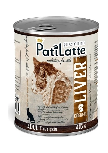 Pati Latte  Ciğerli Kedi Maması 415X24