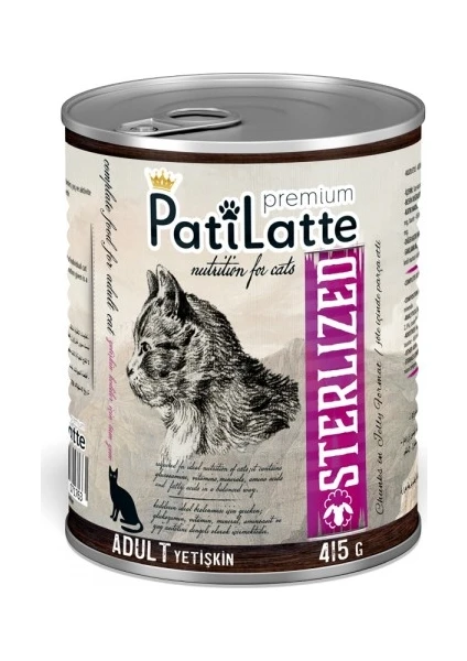 Pati Latte  Sterilised Kedi Maması 415 X24