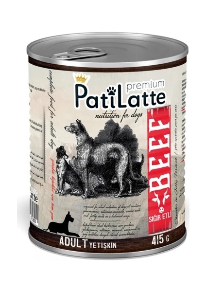 Pati Latte Sığır Etli Köpek Maması 415 X24