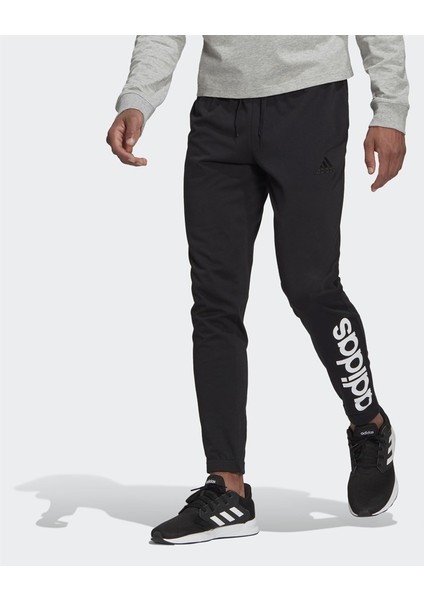 Erkek Single Jersey Tapered Elastic Cuff Logo Erkek Eşofman Altı GK8827