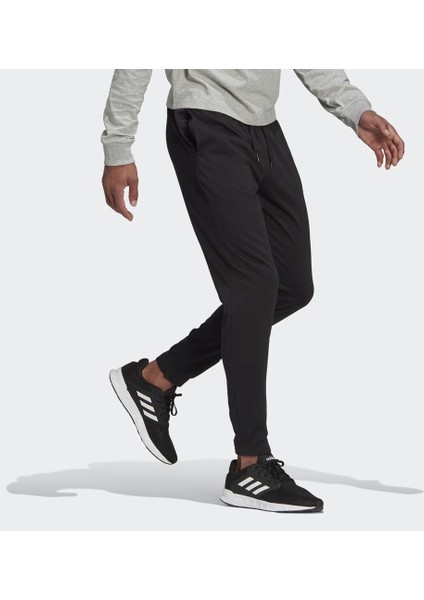 Erkek Single Jersey Tapered Elastic Cuff Logo Erkek Eşofman Altı GK8827