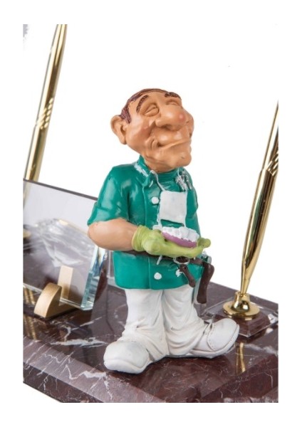 Sk 2030 İsme Özel Diş Hekimi Doğal Dekoratif Mermer Masaüstü İsimlik modelleri