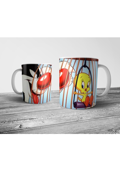 Sylvester The Cat ve Tweety Kupa Bardak