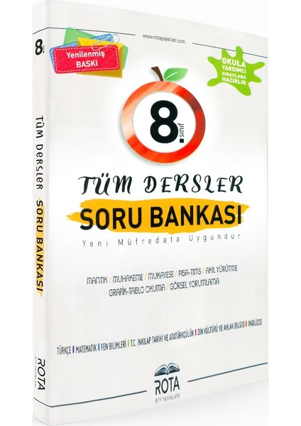 Rty Rota Yayınları 8. Sınıf Tüm Dersler Soru Bankası